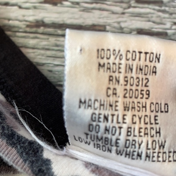 Parsley & sage boho cottagecore black purple academia print top - Picture 6 of 6